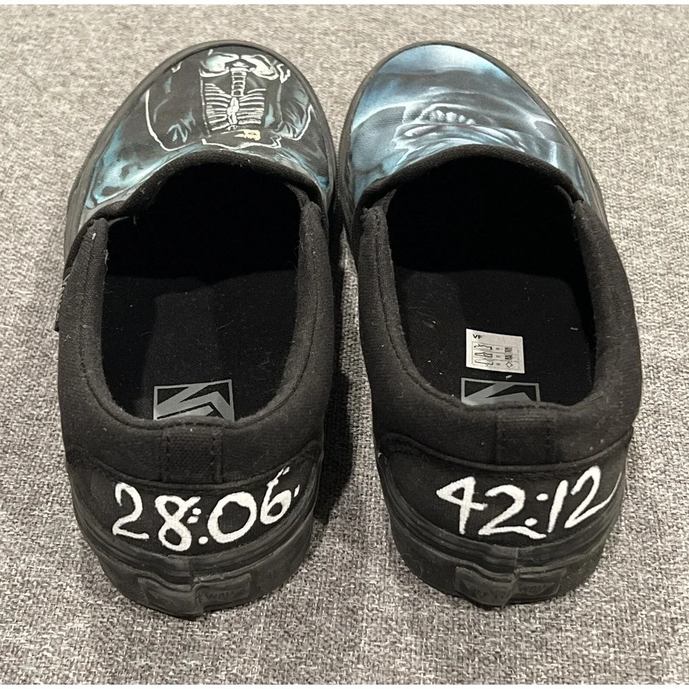Halloween donnie darko vans Slip On Mens shoes Size 6.5 Great Condition
